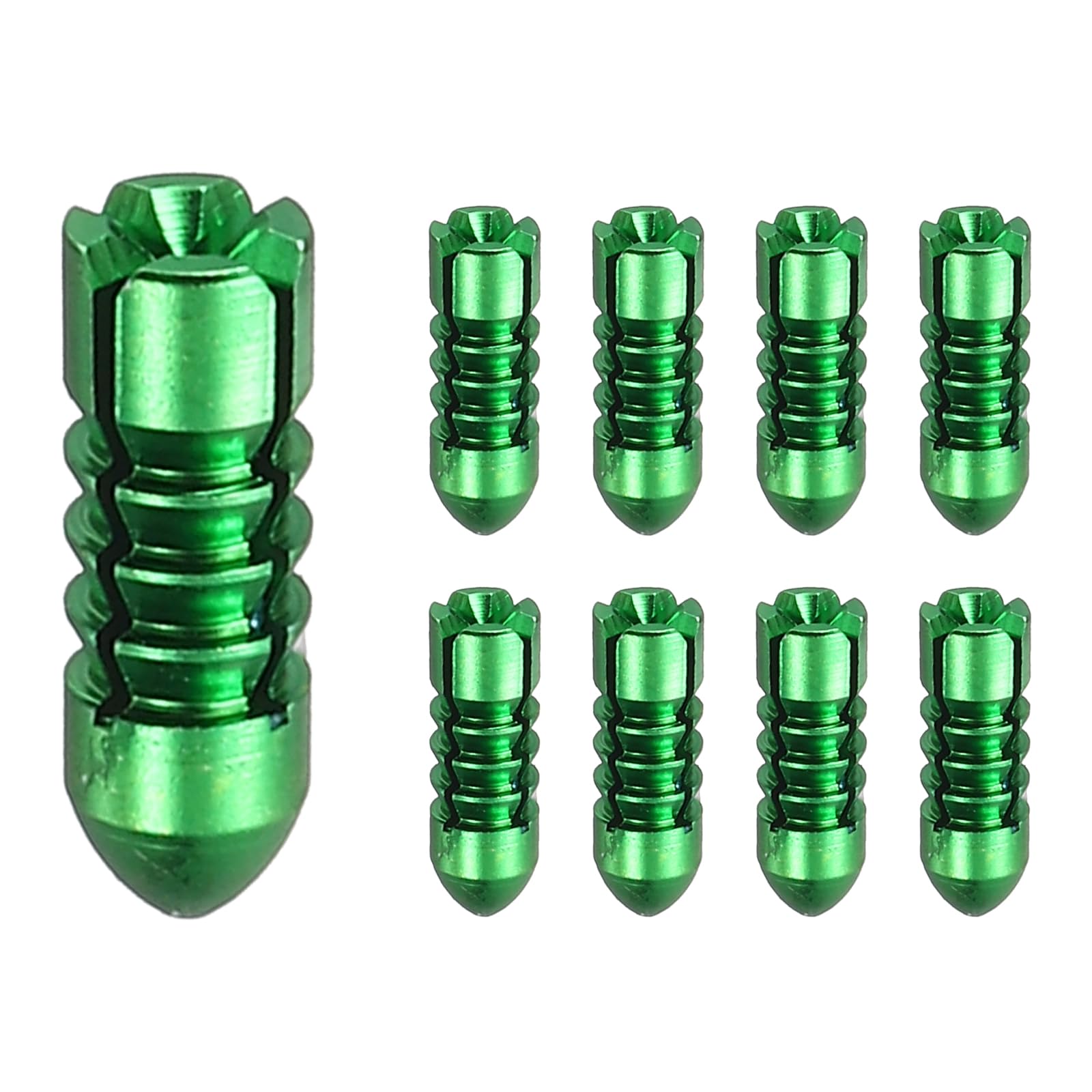 YELARXI Aluminum Dart Flights, Dart Flight Protectors Fixed 90 Degrees Wing Savers Protectors, 0.11"x0.35" & 5 Pcs & Green - Fit For(Professional Competition/Steel & Plastic Flight)