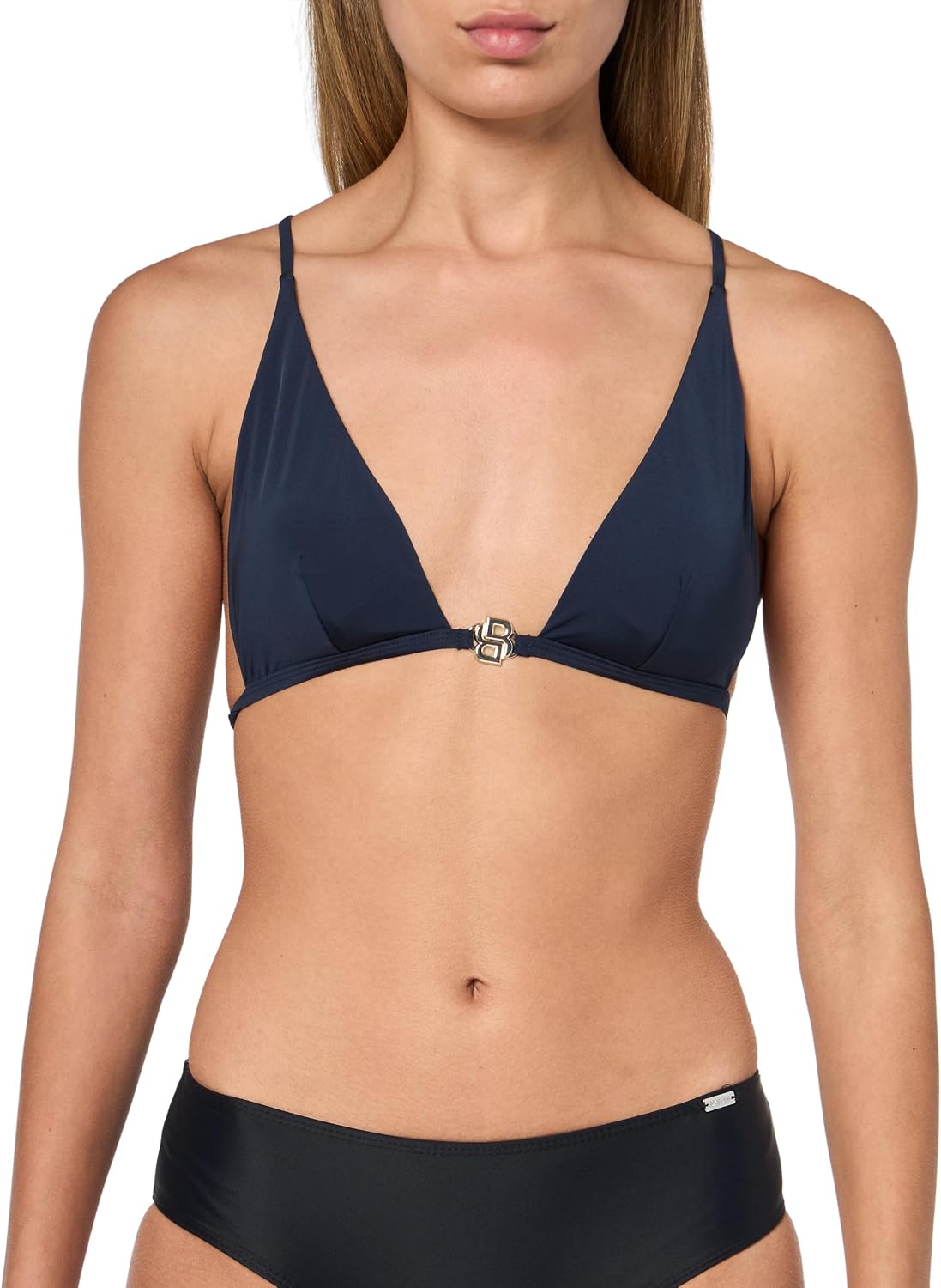 BOSS Women's Double B Logo Triangle Swim Top