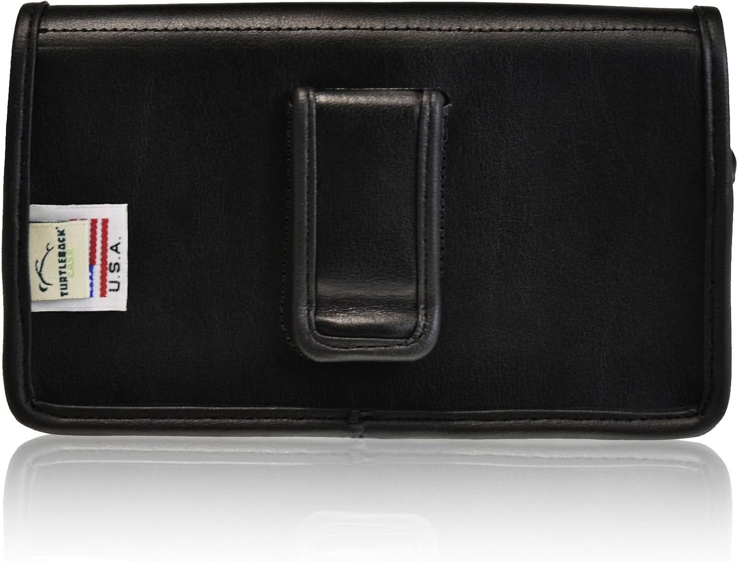 Turtleback Holster Made for Applie iPhone 6 Plus (5.5 in.) Black Belt Case Leather Pouch with Executive Belt Clip Horizontal Made in USA