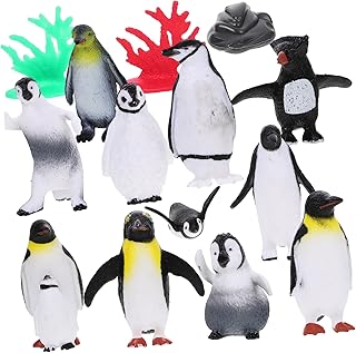 TOYANDONA 1 Conjunto De Decoração Brinquedos Animais Figuras Estatuetas De Pinguim Ornamentos Mini Pinguim Modelo Estátuas De Pinguim Ornamentos De Pinguim De Desenho Animado Pequeno Modelo