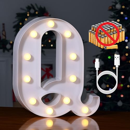 Miniatura 280 de Foaky Número de luz LED decorativo, letrero de número iluminado para luz nocturna, boda, fiesta de cumpleaños, Navidad, hogar, bar, número