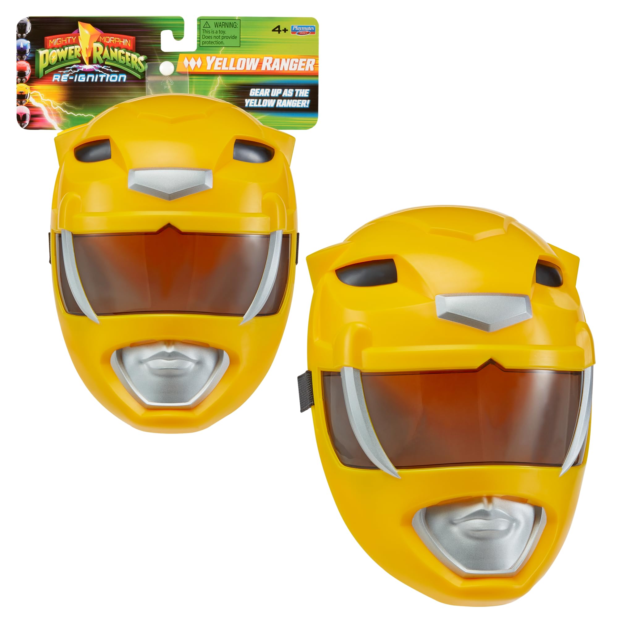 Trini Kwan Power Ranger Mask for Children from 4 Years Old, Yellow Ranger PWG031
