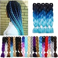 Vista 26 de Benehair 1 paquete de 1 paquete de extensiones de cabello trenzado de 24 pulgadas, extensiones de cabello sintético de alta temperatura, extensiones