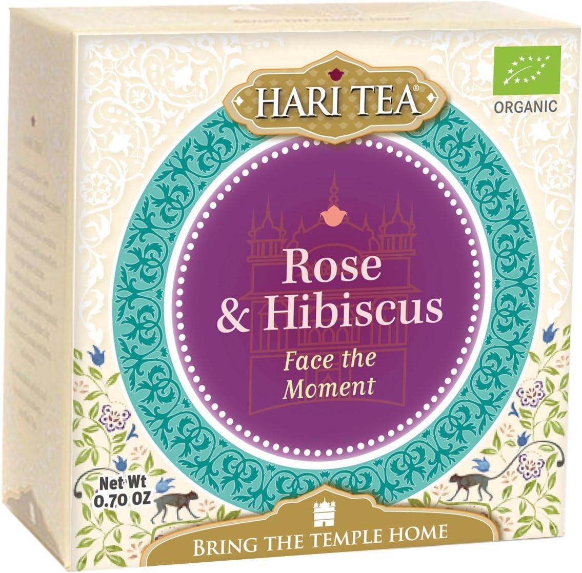 Buddha Box Sampler; Box with All 11 Fine Kinds of Hari Tea ; Premium Tea; Herbal Tea Handcrafted with the Finest Quality Organic Tea Leafs. (Rose & Hibiscus)