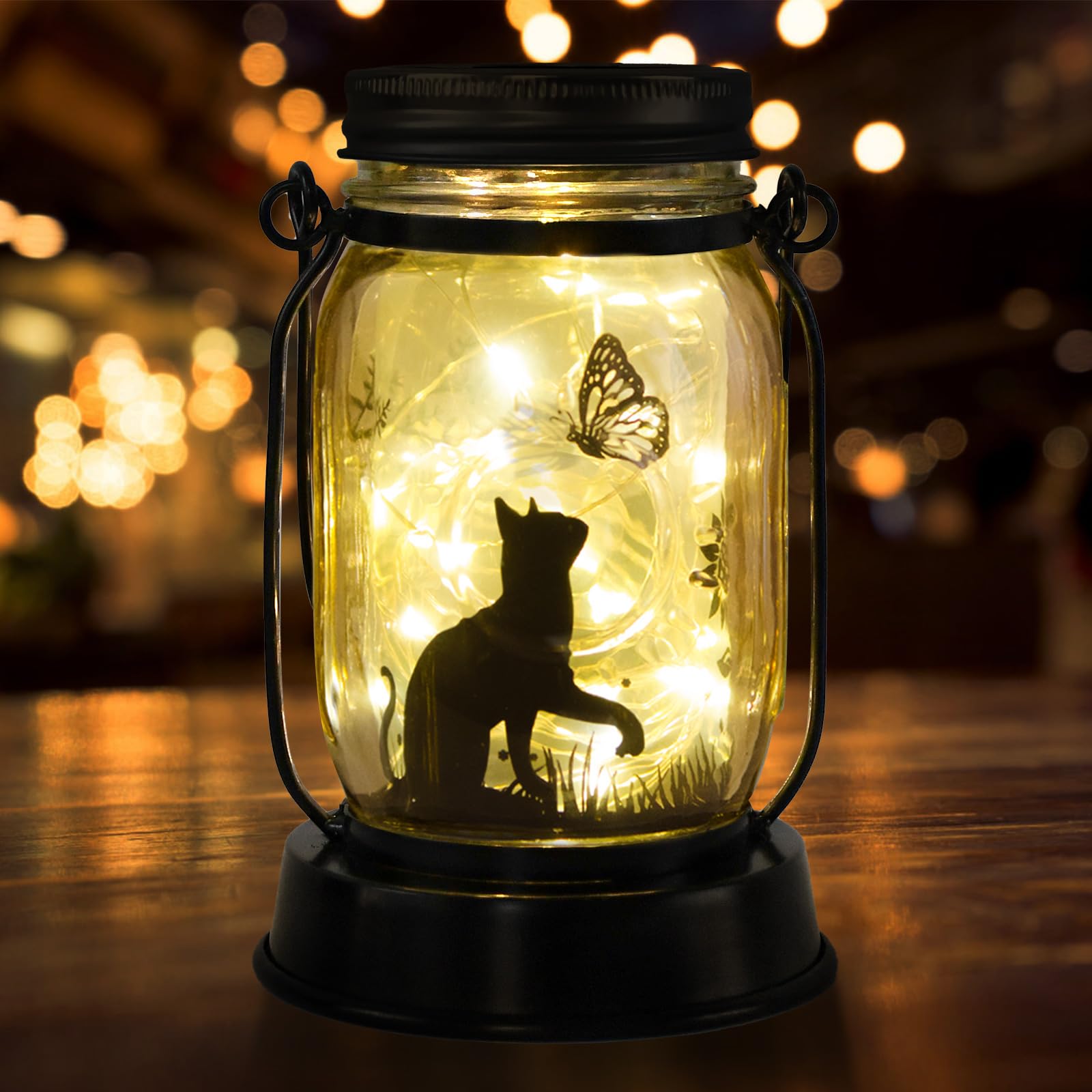 Halloween Decorations Gifts for Women/Men Halloween Eyeballs Solar Lanterns Eyeball Decorations Outdoor Lights Solar Garden for Yard, Patio,Backyard,Porch Torches Light