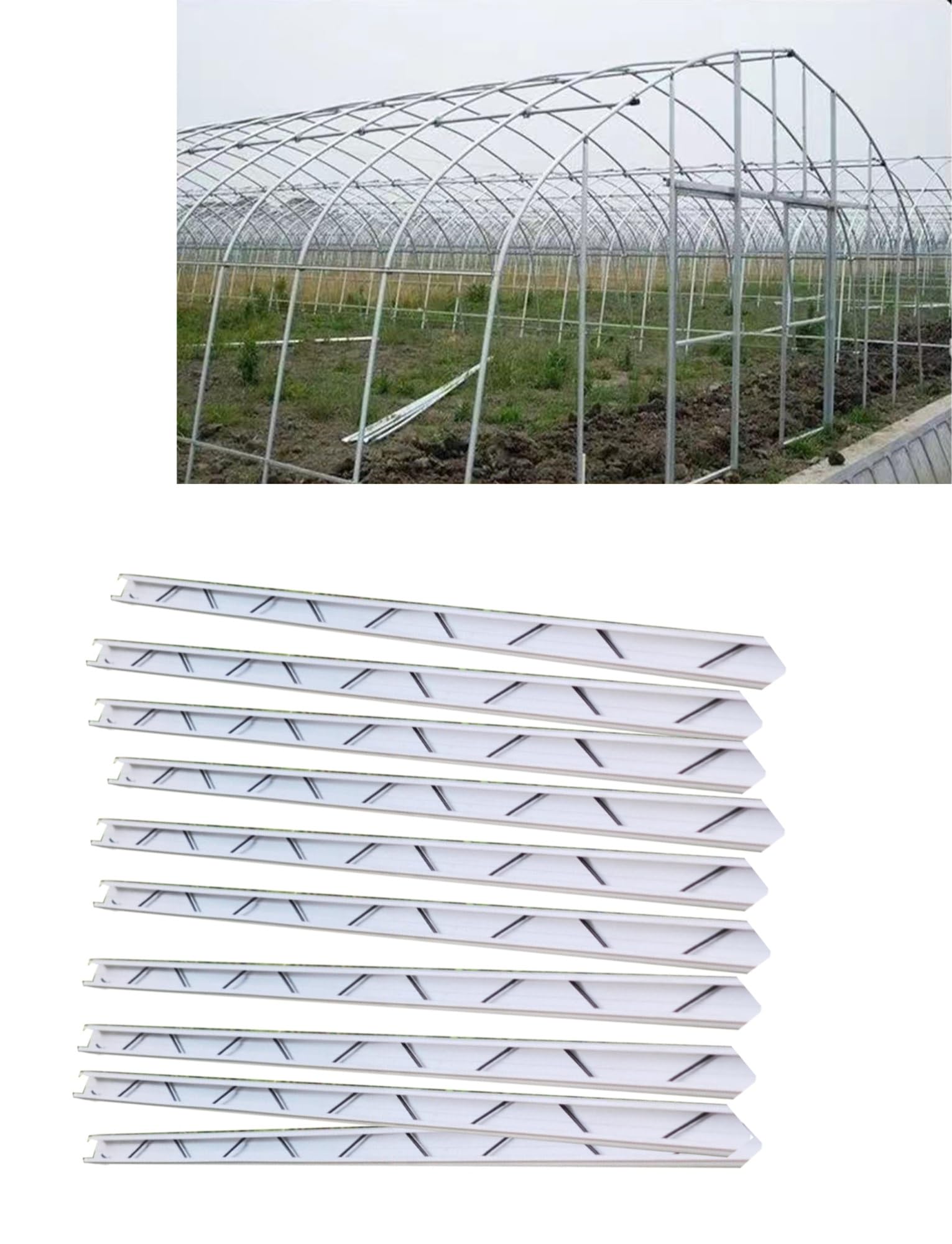 Wiggle Wire, Szklarnia Ścieżka Filmowa Otwór Kanału Blokada Wiggle Wire, Zaciski Ramowe dla Ogrodników Rolników DIY, 60 m Stop aluminium 1,0 mm