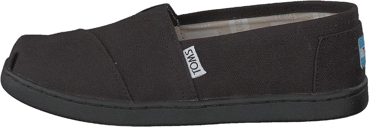 TOMS Girl's, Alpargata Classic Slip-On - Little Kid & Big Kid Black/Black