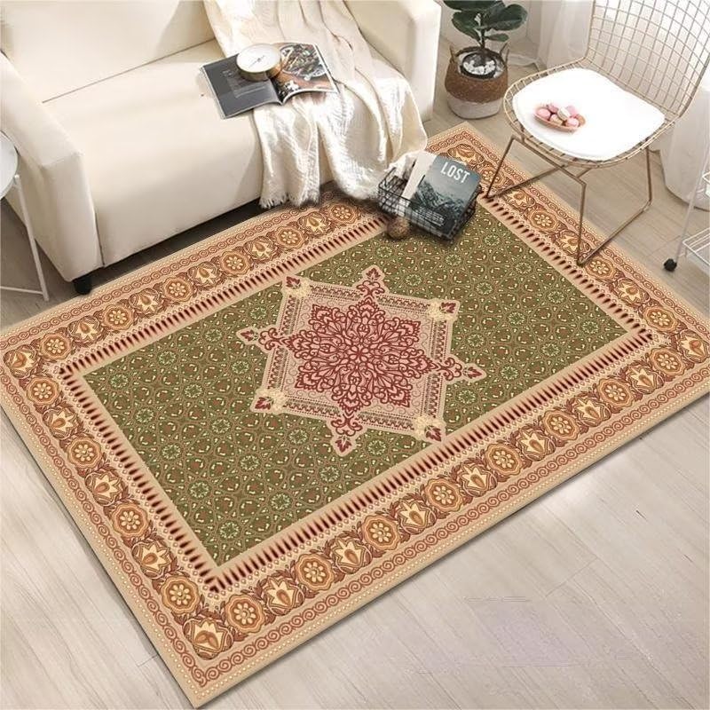 Tapis de chambre adulte 120x180 lavable tapis de salon antidérapant floral