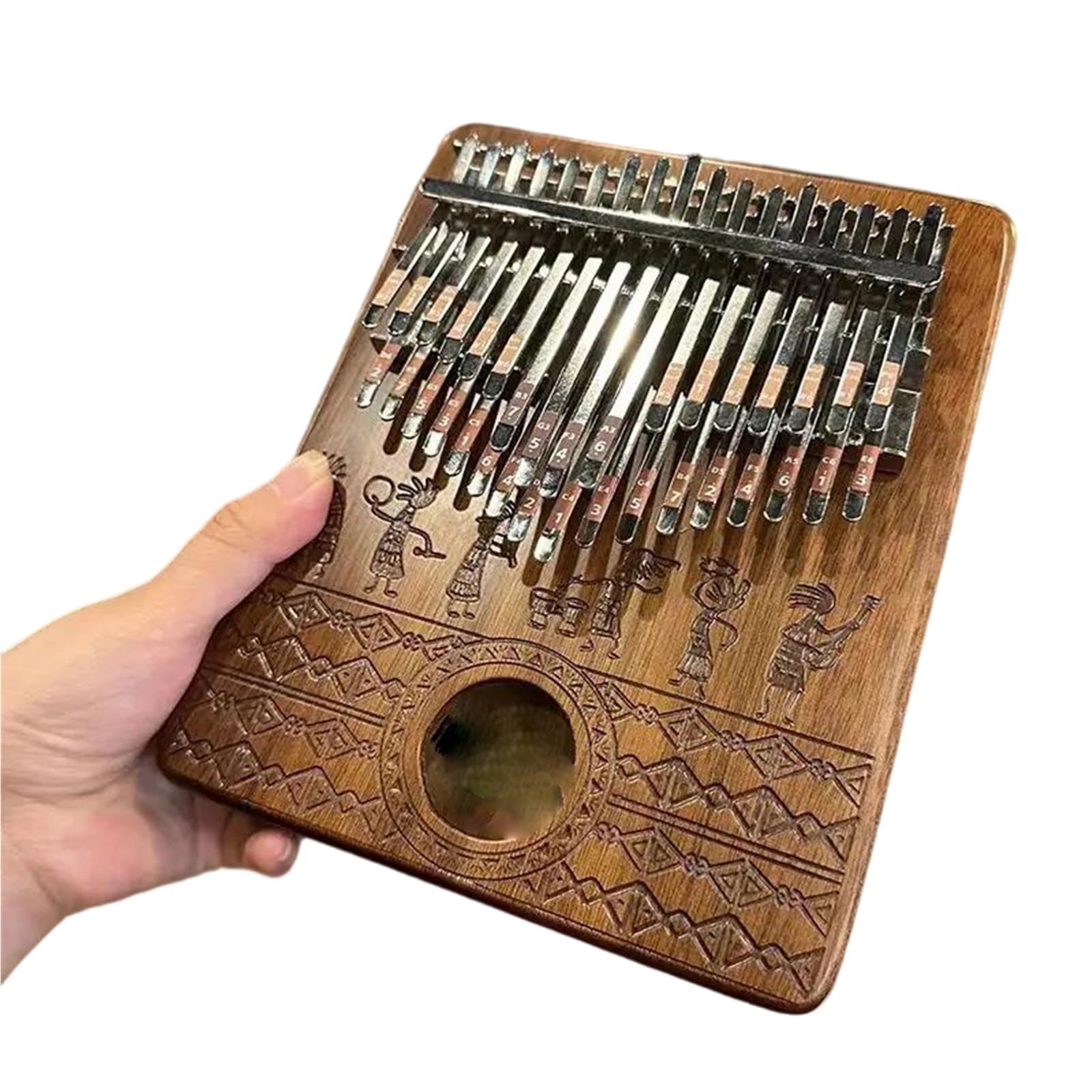 Kalimba Professionale Kalimba Pianoforte A Pollice Portatile Per Principianti Strumento A Tastiera Semplice 17 Note E 34(34 tone)