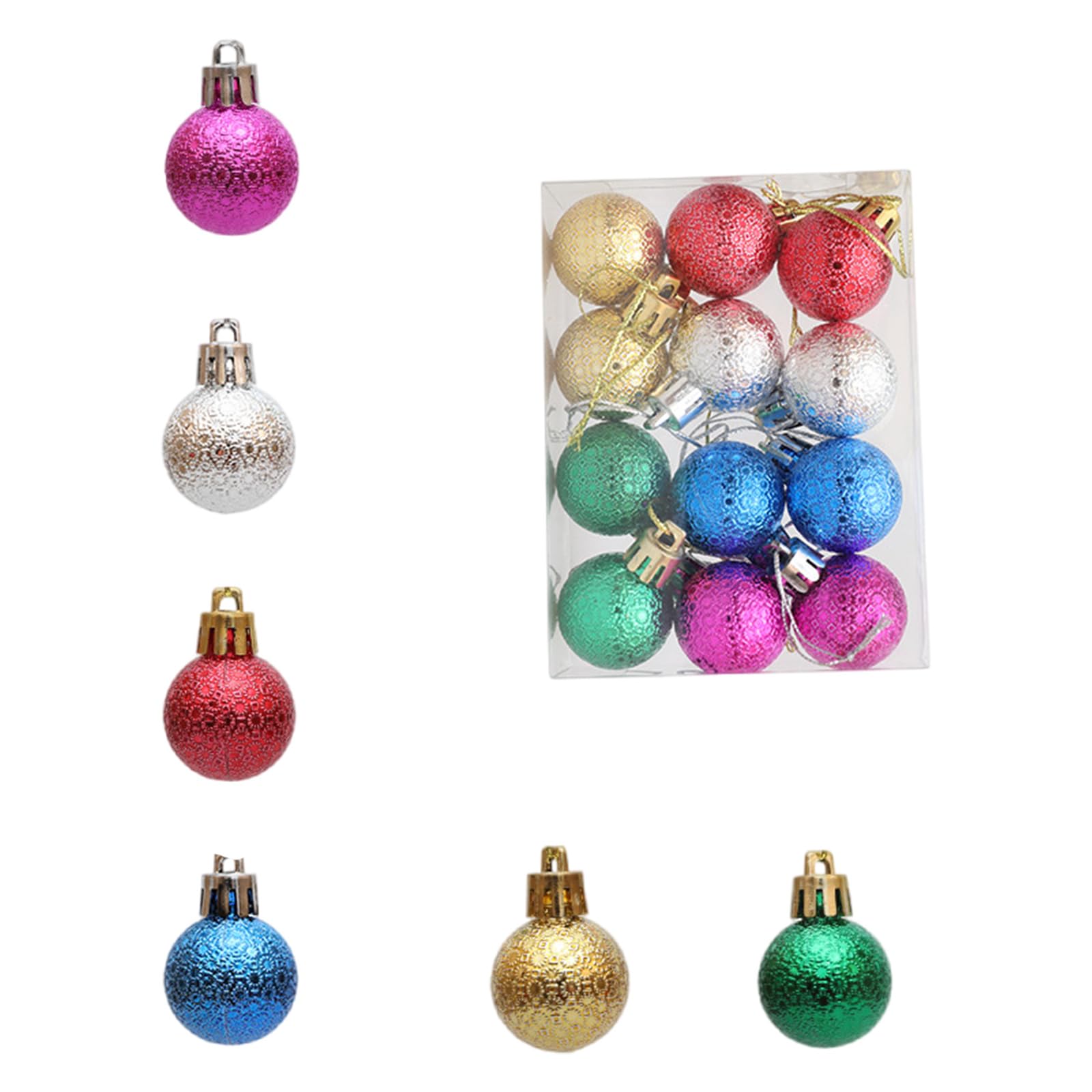 Tsophreniq Festival Hanging Sphere Ornament Portable Festival Baubles Ornament Assorted Christmas Tree Hanging Embellishment Christmas Baubles