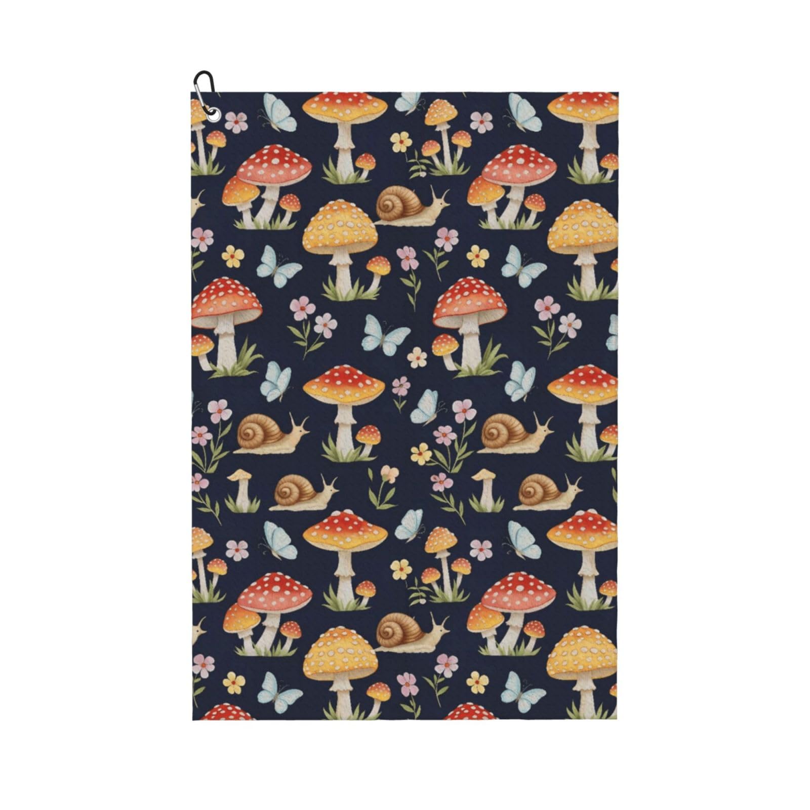 BSDFGSDD Mushroom Snail Butterfly Golf Towel 24 x 16 inches