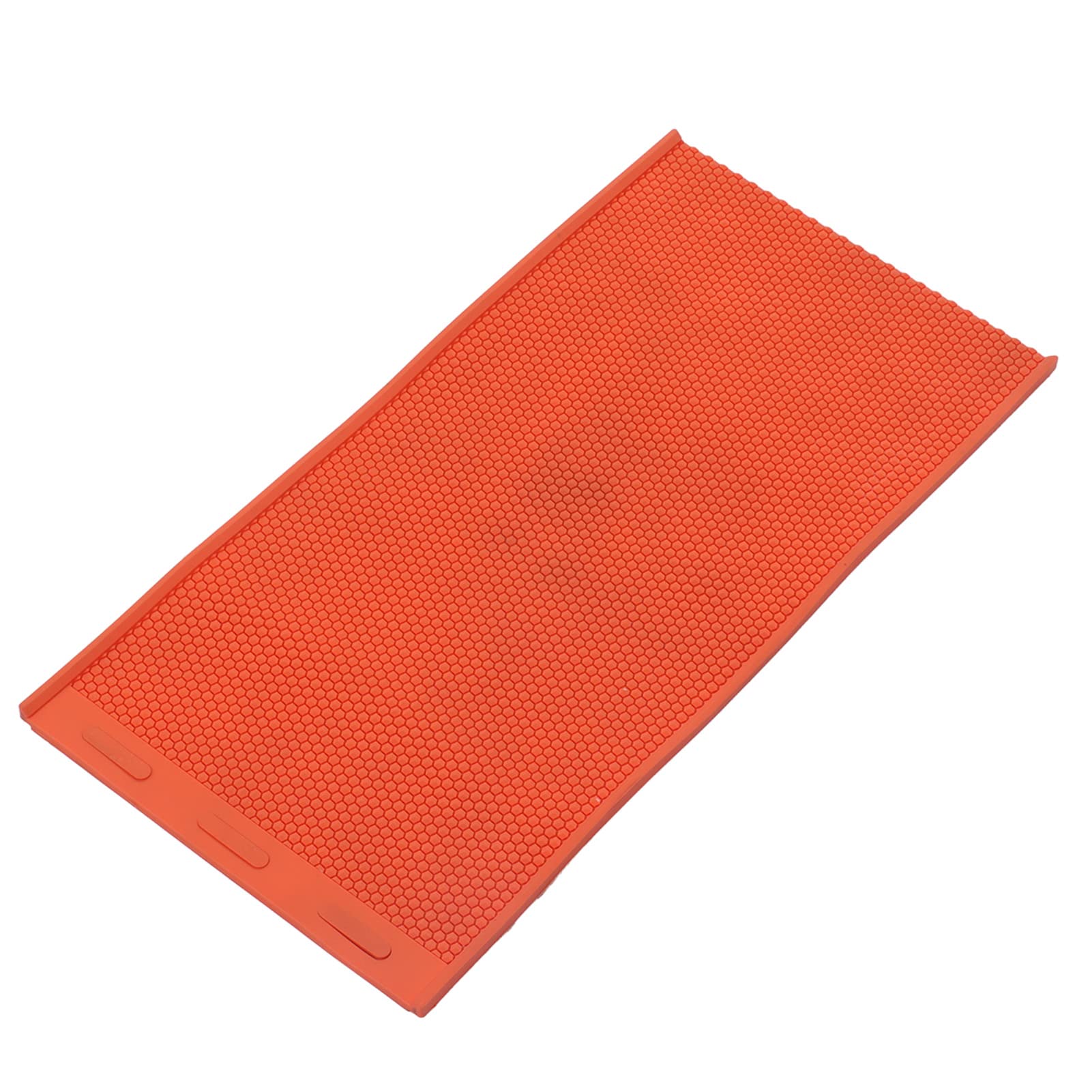 Beeswax Press Sheet, Nonstick Silicone Craft 2pcs 5.4mm Foldable Wax Mat Sheets for Beekeeping Candle Making Orange