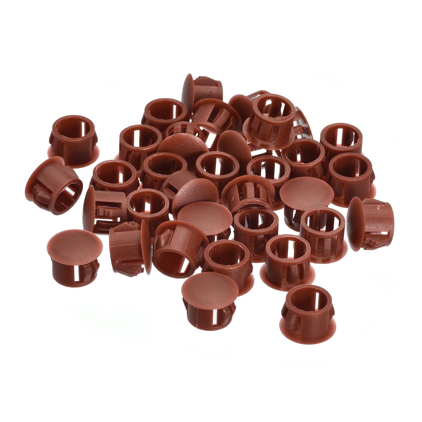 sourcing map 12mm(15/32") Plastic Hole Plugs 36Pcs Snap in Fastener Red