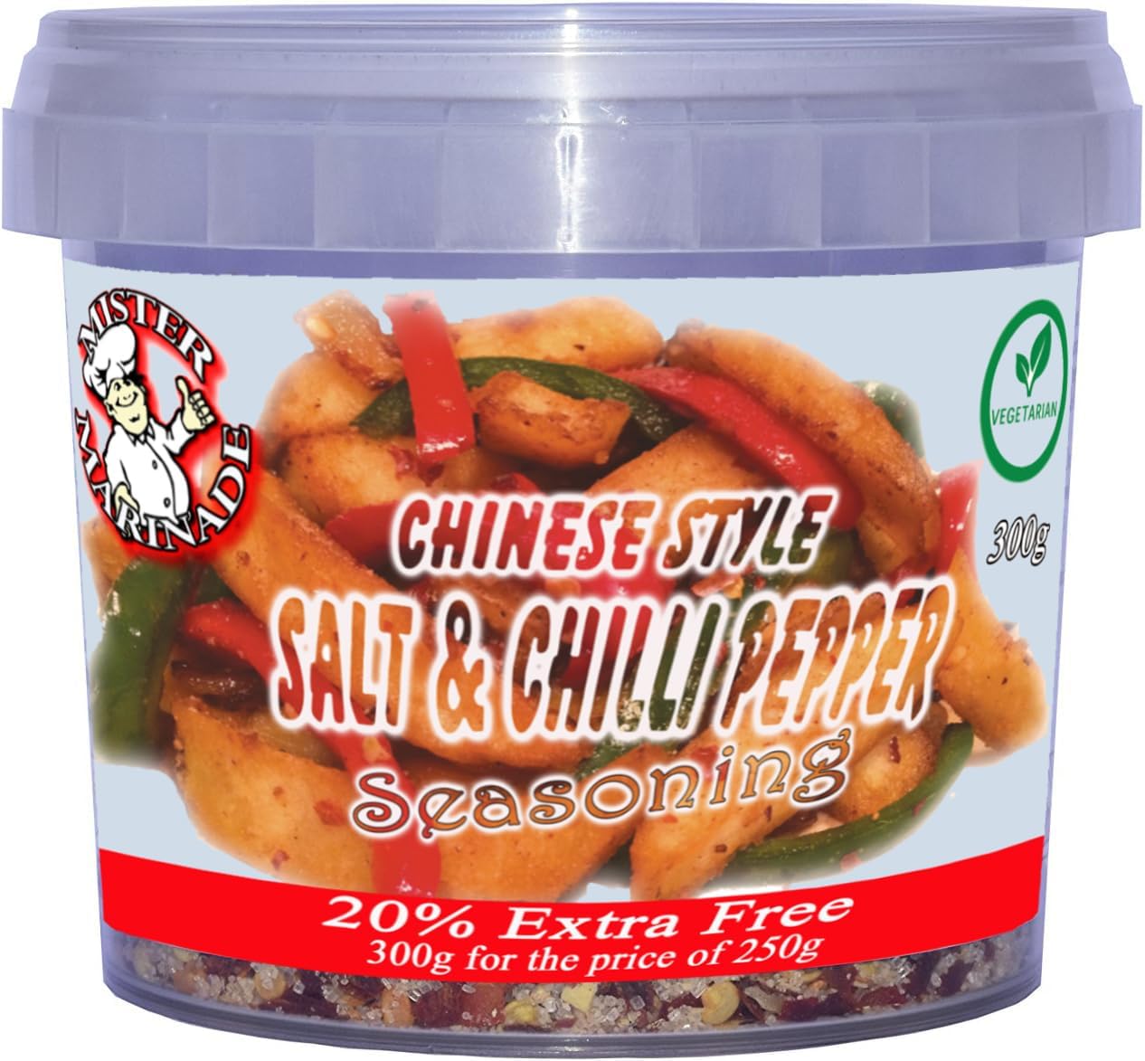 Salt & Chilli Pepper Seasoning (20% extra Free 300g), Just Sprinkle It On, Go On It's Delicious !