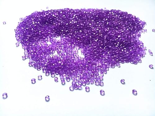 Miniatura 8 de Diamantes acrílicos, cristales redondos de imitación de color acrílico de 0.118 pulgadas, gemas del tesoro, cristales de confeti de mesa para