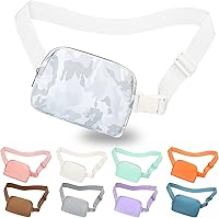 Vista 165 de Riñonera cruzada para mujeres y hombres, bolsa para cinturón para senderismo con correa ajustable, riñonera para correr, entrenamiento, deportes