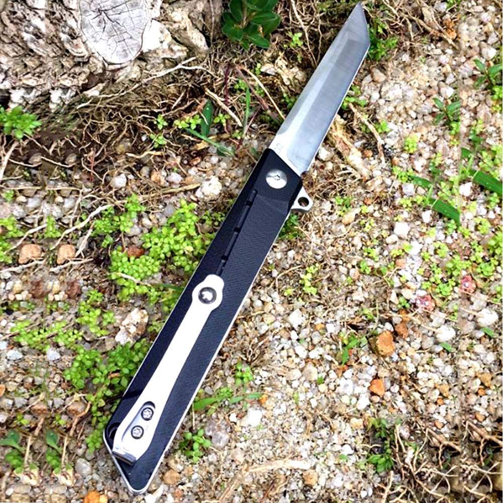 Klappmesser Taschenmesser Einhandmesser Survival Messer EDC Outdoormesser PF910 Schwarz