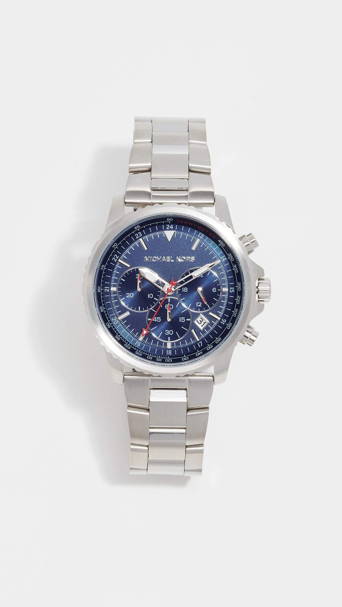 Cortlandt Men's Chronograph Watch MK8641 Silver-Tone - Dettaglio