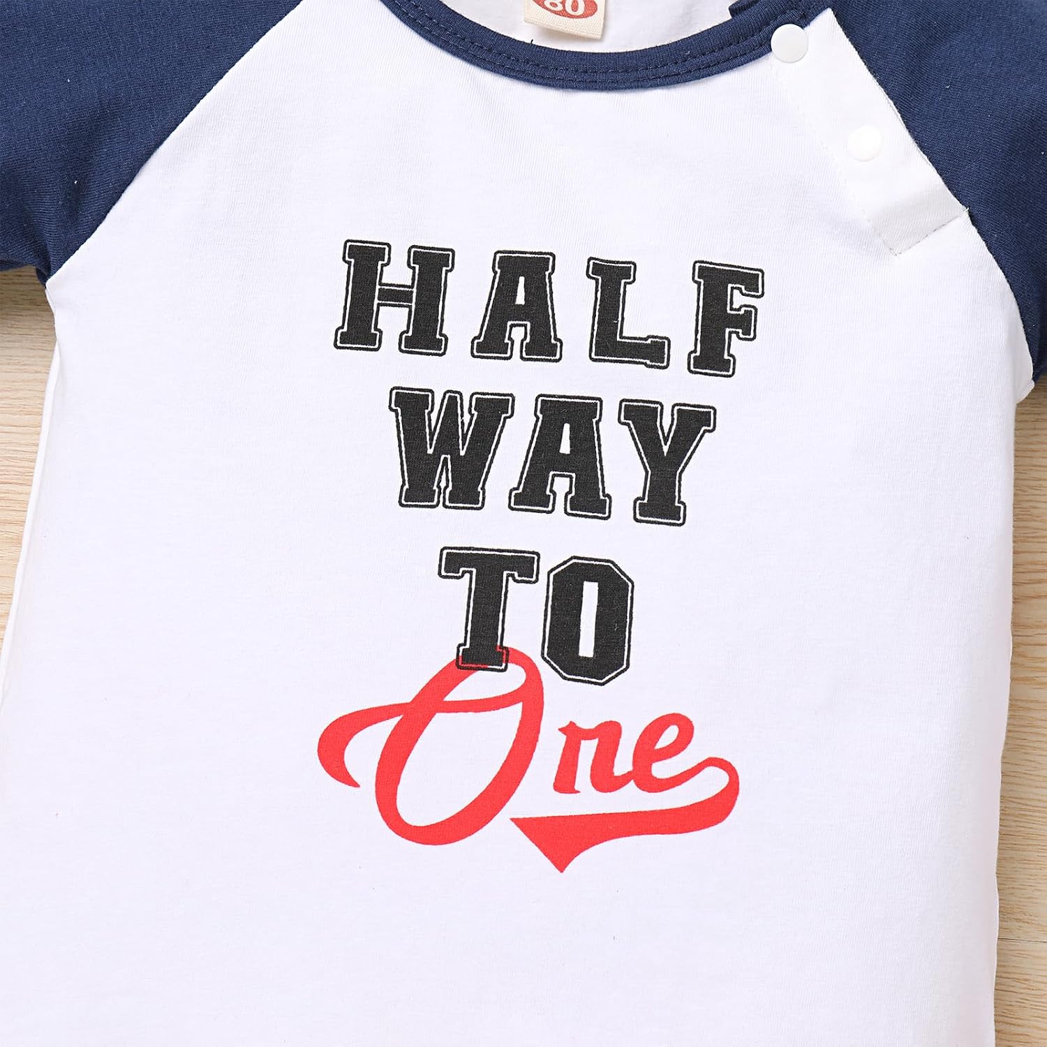 IMEKIS Baby Boy Half 1st Birthday Outfit Baseball Dount Romper Suspenders Shorts Crown Cake Smash Photoshoot Clothes