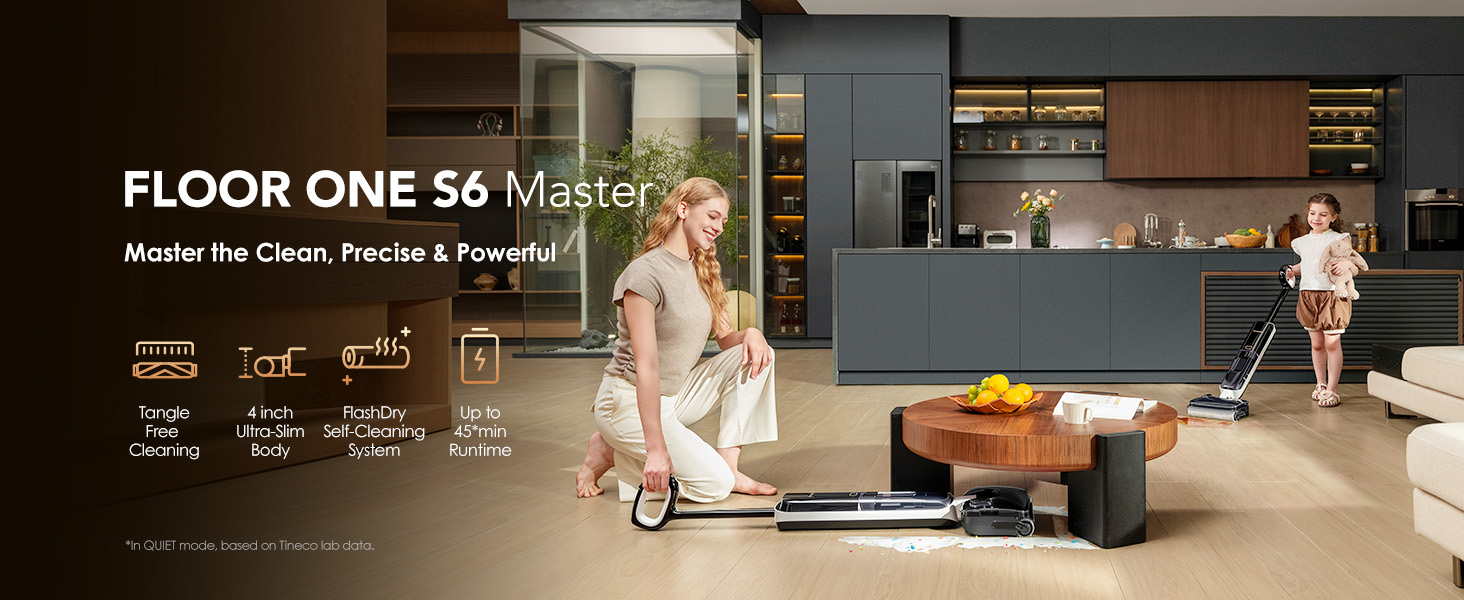 Amazon.com: Tineco Floor ONE S6 Master Wet Dry Vacuum Cleaner