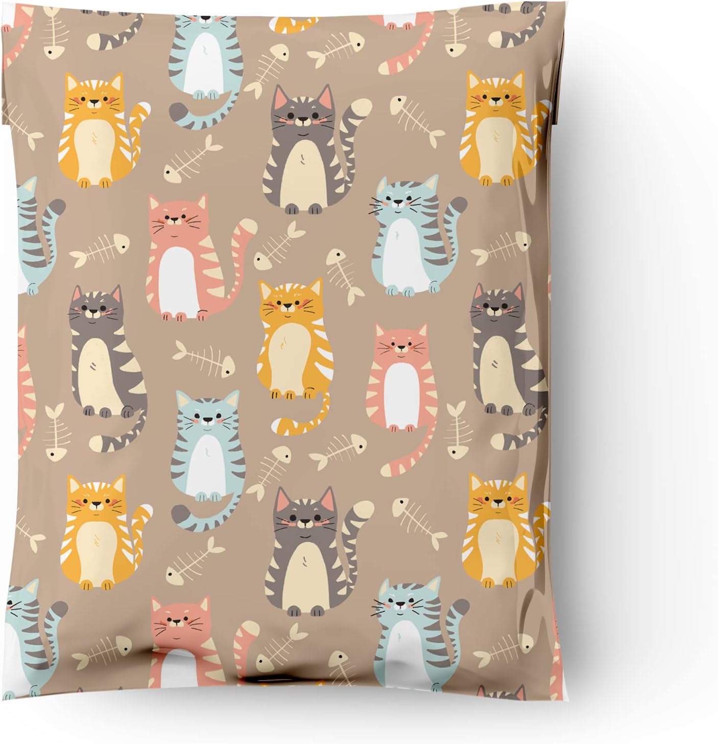 10x13 (100) Cats Designer Poly Mailers Shipping Envelopes Premium Printed Bags