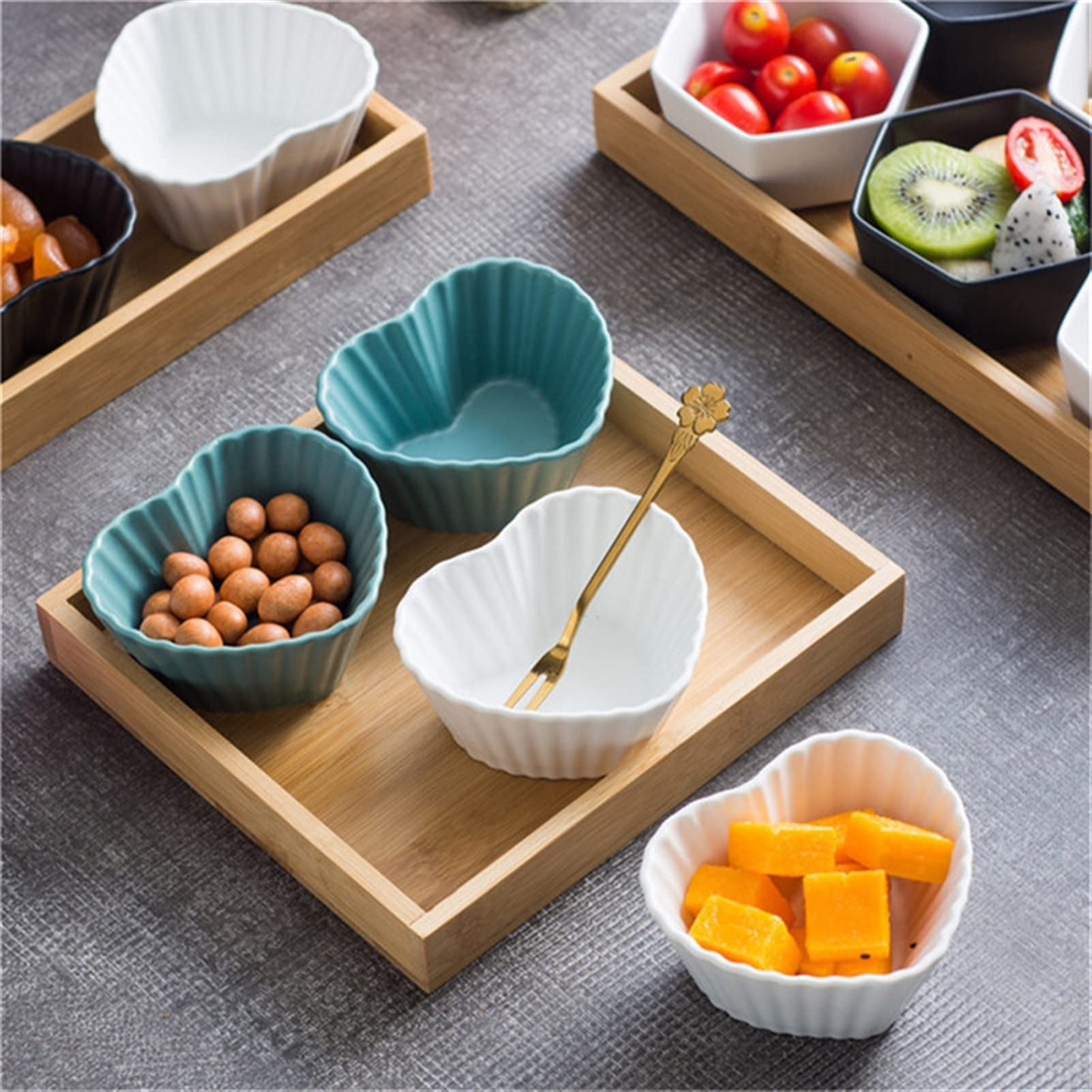 Ciotoline per aperitivo Sauca creativa Piatto in ceramica Snack in ceramica Struita secca PORCELLAIN Porcellana Porcellana Sala Sala Sala Bowl Famiglia Dessert Dessert Stoviglie da cucina Ciotole per