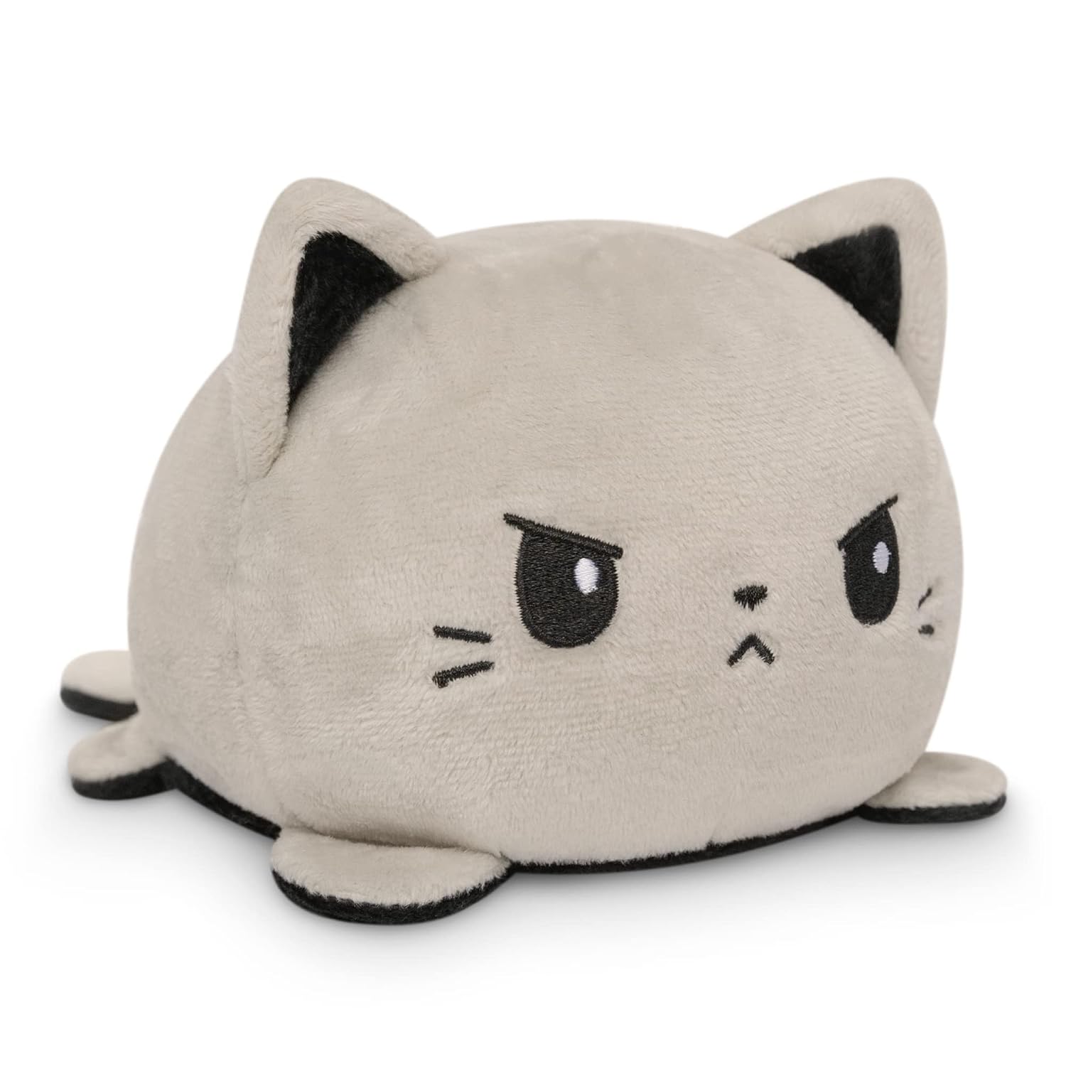 TeeTurtle Reversible Cat Plushie, 4-Inch