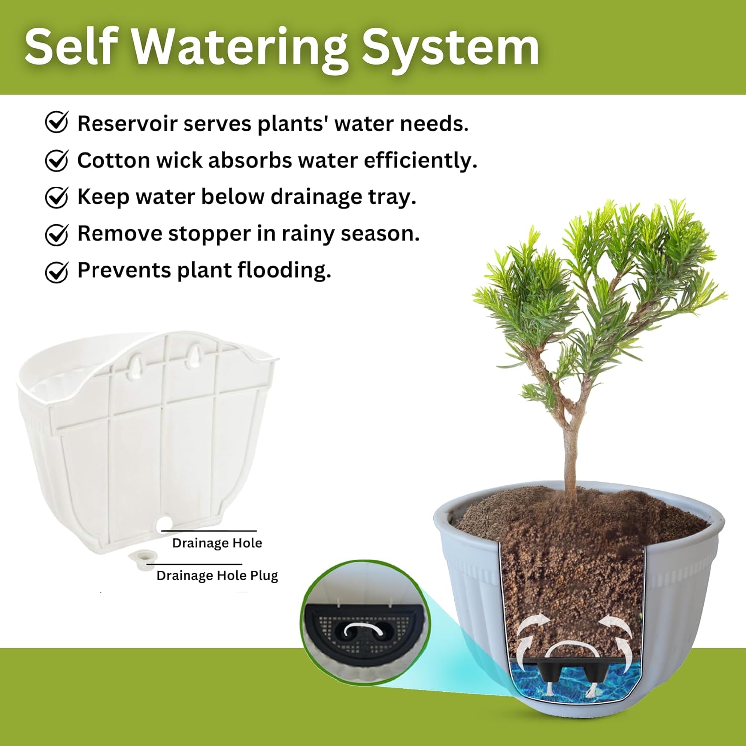 ShoppeWatch Wall Vases for Flowers 8 Pack with Hooks | Wall Planters for Outdoor Plants | Indoor Wall Planter | Wall Pots for Plants | Wall Hanging Planters | Self Watering Wall Mounted Planters PL63