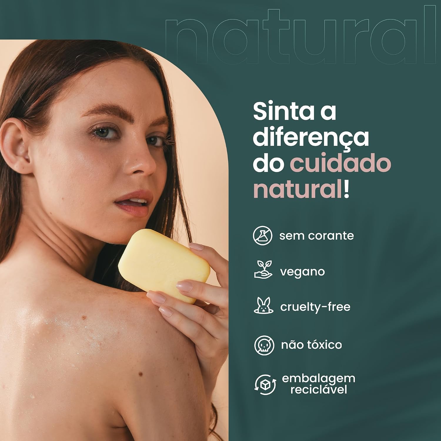 NATURAL Sabonete com Argila Branca e Óleo de Rosa Mosqueta - Base Vegetal - Hidratação - Antioxidante e Calmante - Uniformiza o Tom da Pele - Vegano - 80g NATURAL Sabonete com Argila Branca e Óleo de Rosa Mosqueta - Base Vegetal - Hidratação - Antioxidante e Calmante - Uniformiza o Tom da Pele - Vegano - 80g