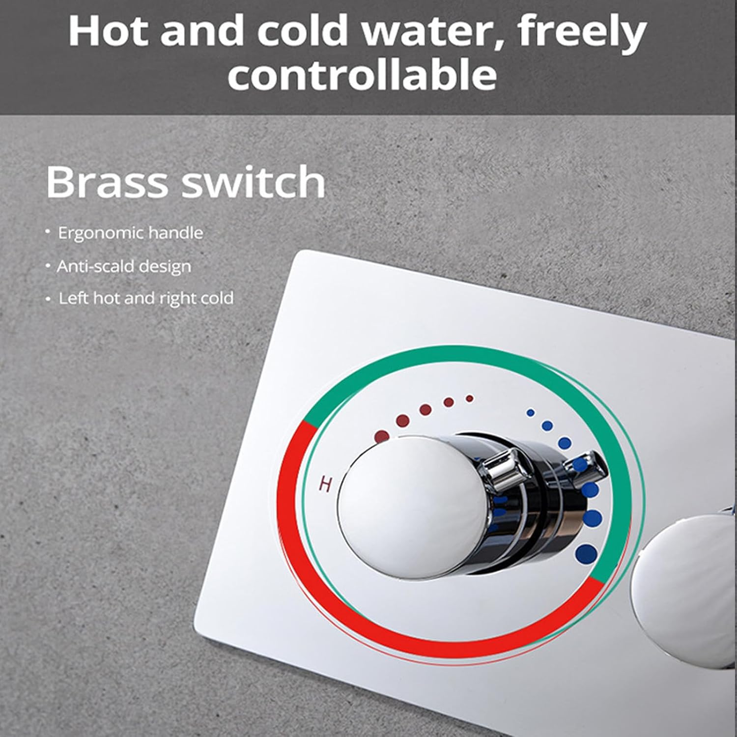 Rain Shower System,Chrome Bathroom Shower Faucet Set Complete 3 Functions Shower Fixtures Brass Shower Valves with 10" Rain Shower Head and Handheld, 6 PCS Body Spray Jets