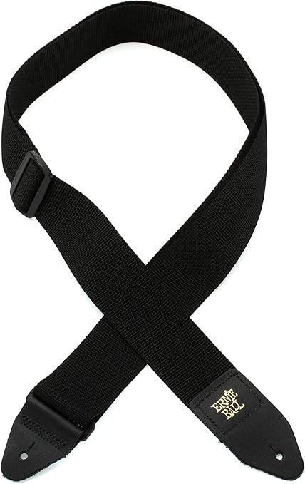Ernie Ball Polypro Guitar Strap, Black (P04037)