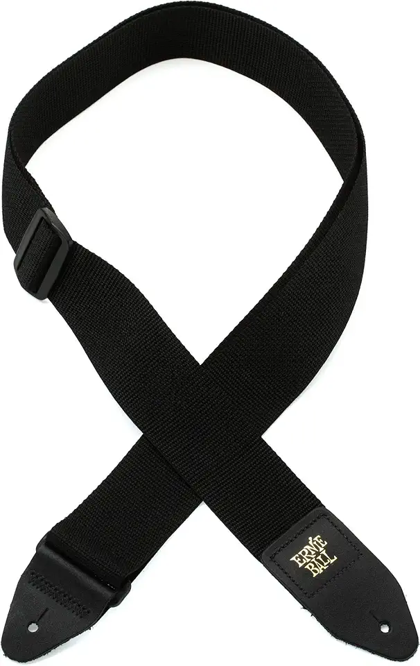 Ernie Ball Polypro Guitar Strap, Black (P04037)