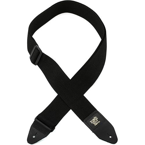 Ernie Ball Polypro Guitar Strap, Black (P04037)