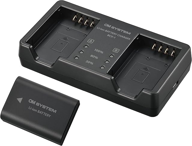 Zestaw: bateria i ładowarka OM SYSTEM SBCX-1 do aparatu OM SYSTEM OM-1