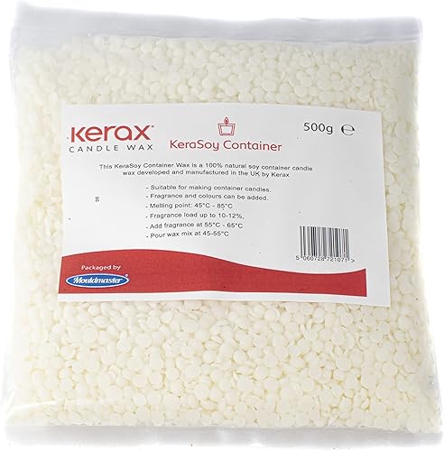 Kerax Kerasoy - Pellets de cera de soja, 2.2lbs, color blanco