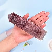 Vista 23 de JIC Gem Extra Large Rare Dendritic Jade Crystal Tower Natural Quartz Crystal Tower Point Wand Large Crystals and Stone Energy Crystal Wand Home