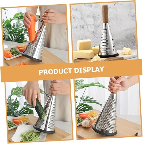 Miniatura 5 de FUNOMOCYA Rallador de cocina, rallador de zanahoria, triturador de patatas, trufa, queso, rebanador de queso, rallador de queso con asa, rallador