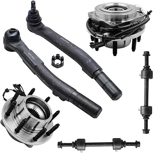 Miniatura 230 de Detroit Axle - Kit de cubos de rodamiento de rueda delantera de 6 piezas para Dodge Dart 2013-2016, Chrysler 200 2015-2017, 2 cojinetes de rueda