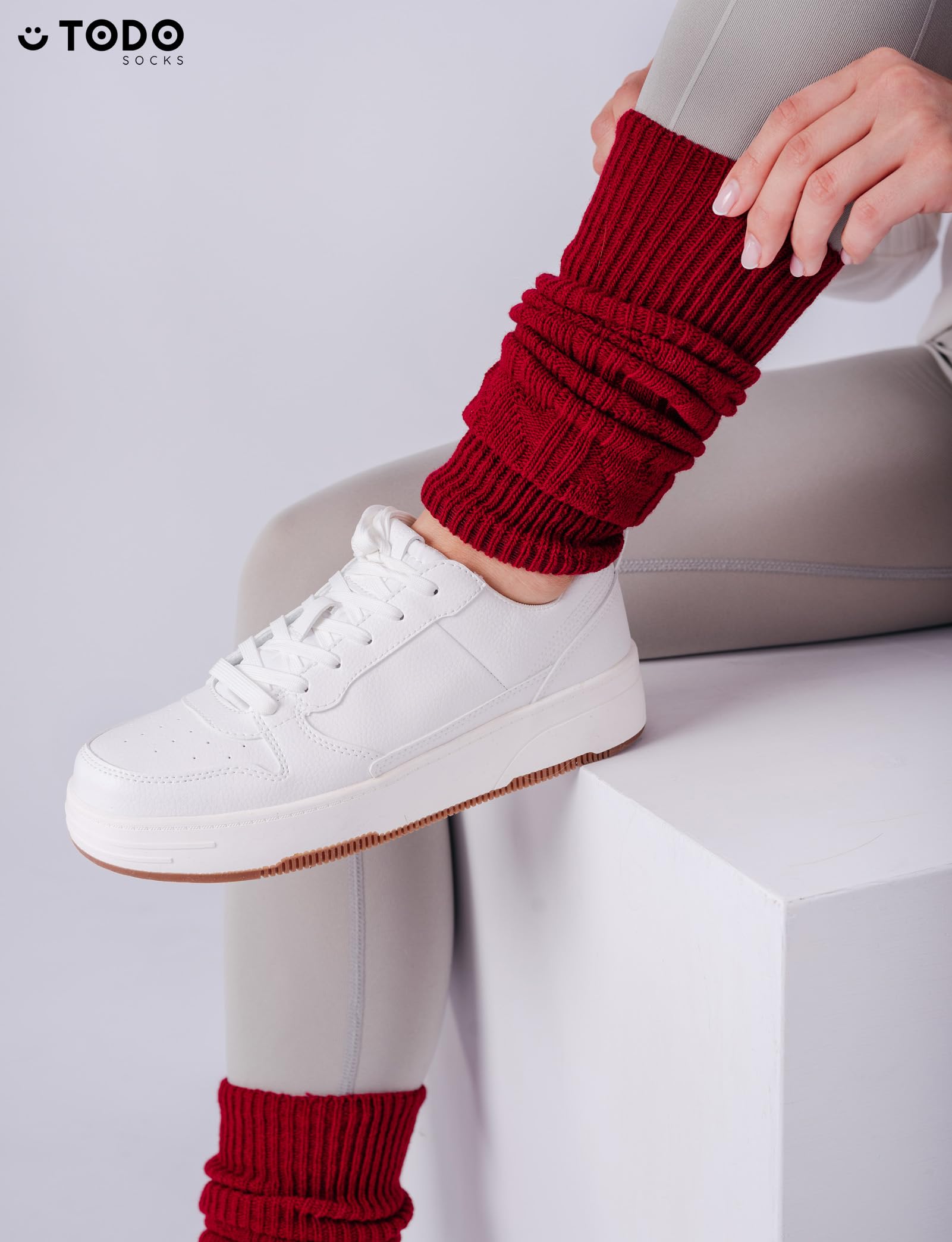 TODO Warm Calentadores de piernas para mujeres con lana - suave, flexible. Calentadores de piernas para el invierno cuando hace frío.
