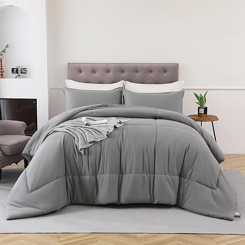 Shatex - Edredón de plumón alternativo para todas las estaciones, acolchado y ligero