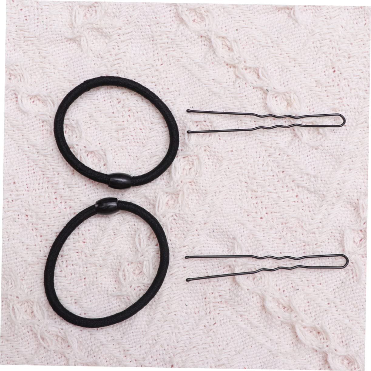 NOLITOY 66pcs Hair Updo Bun Kit Versatile Hair Styling Accessories U-shaped Clips Elastic Ropes for Elegant Updos Suitable for Dance and Coffee
