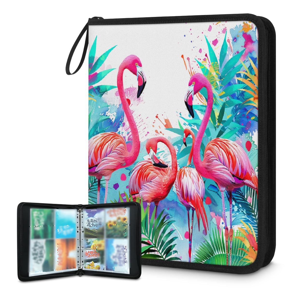 Classeur 4 pochettes Mexpekil album de cartes pour tournois et échanges entre amis au club