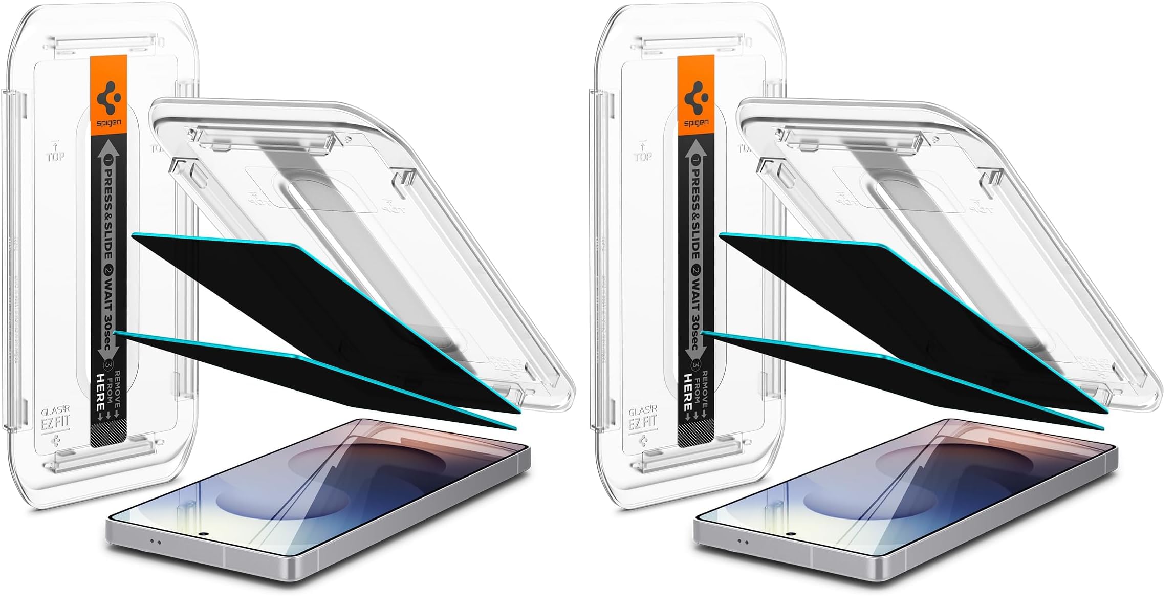 Spigen EZ Fit Sichtschutzfolie [2 Stück] für Samsung Galaxy S25 Ultra (Packung mit 2)