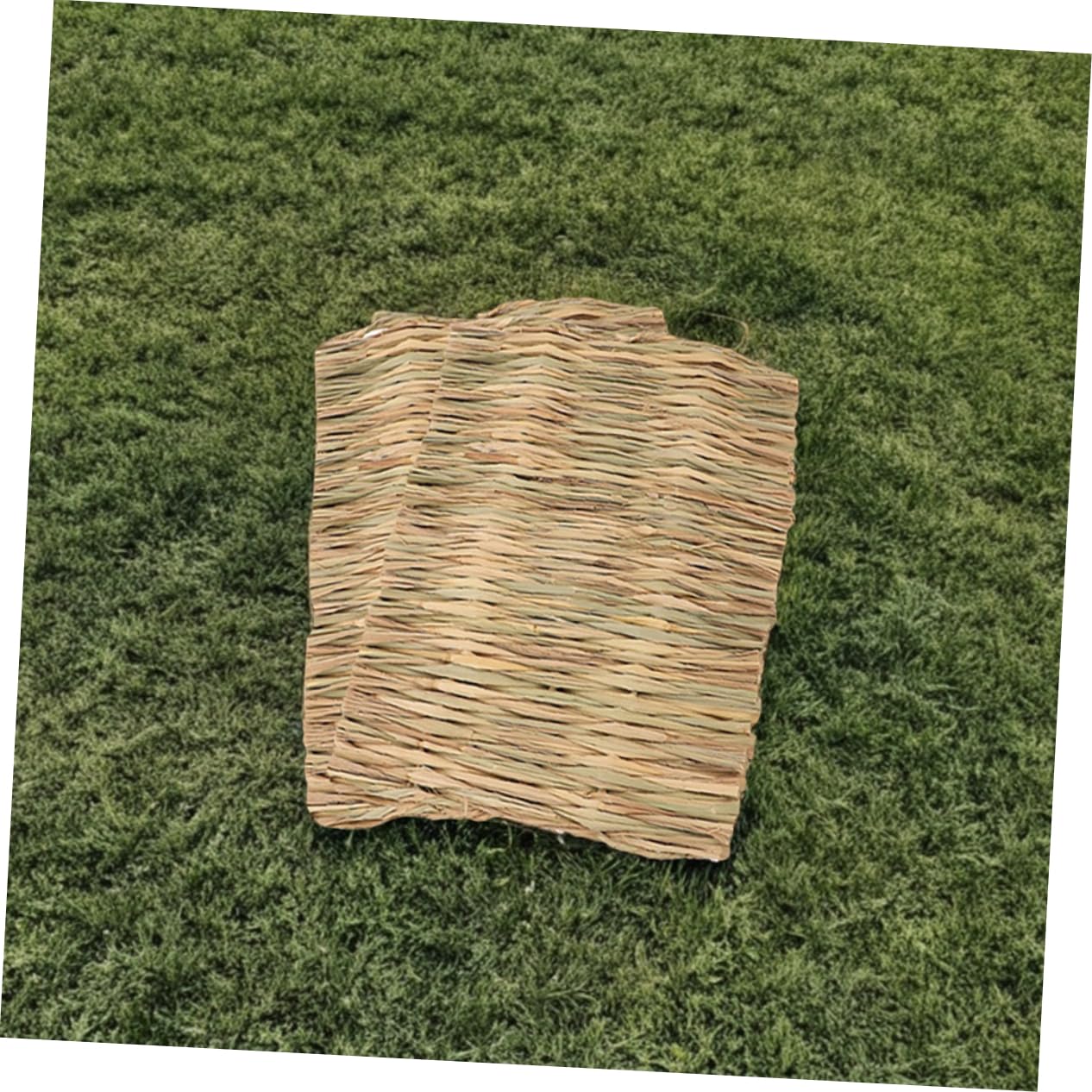 Milisten 2pièces Tapis De Foin Naturel pour Lapin Litière pour Petits Animaux Tapis De Lit pour Cage Lavable pour Animaux De Compagnie
