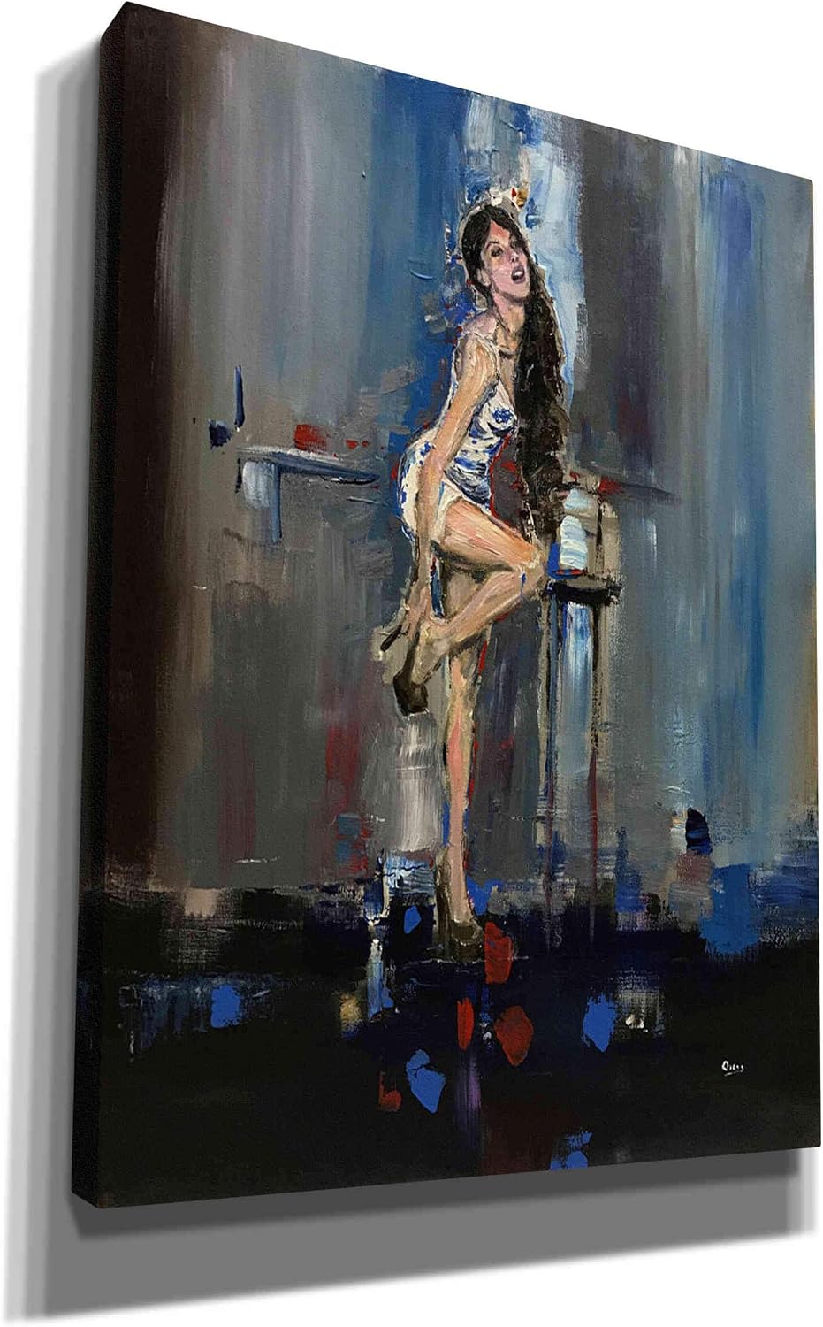 Epic Graffiti 'Nicki' by Oscar Alvarez Pardo, Canvas Wall Art, 12"x16"