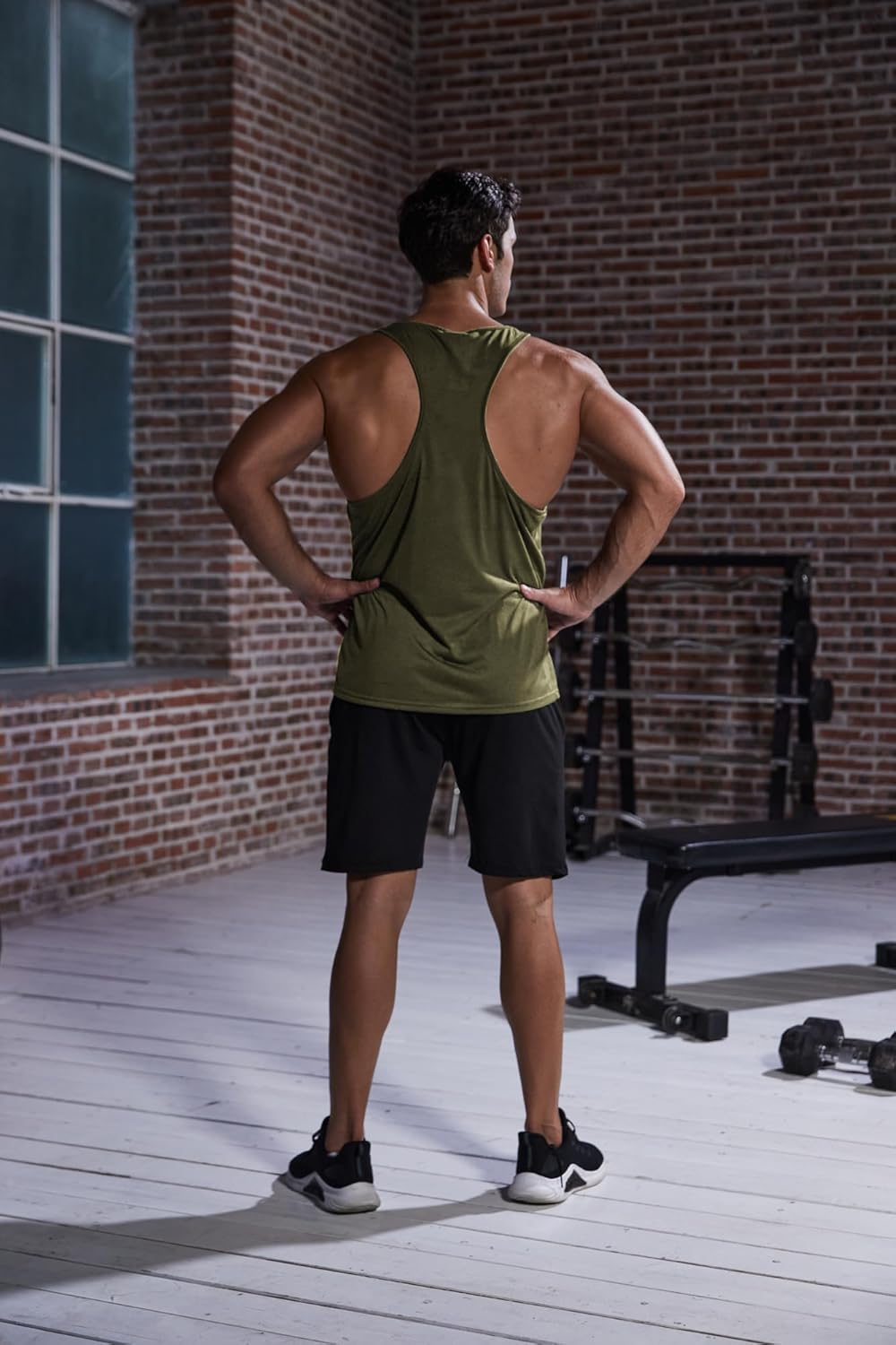 COOFANDY Men's 3 Pack Tank Tops Gym Workout Shirt Y-Back Sleeveless Muscle Fitness Bodybuilding Tank Shirts - Image 4