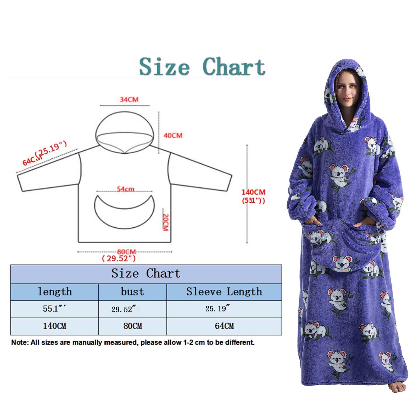 Tsuchiya Felpa con cappuccio portatile oversize | Estendi la felpa con cappuccio super morbida con tasca – Comoda coperta per pisolino, felpa universale oversize per divano, casa, divano