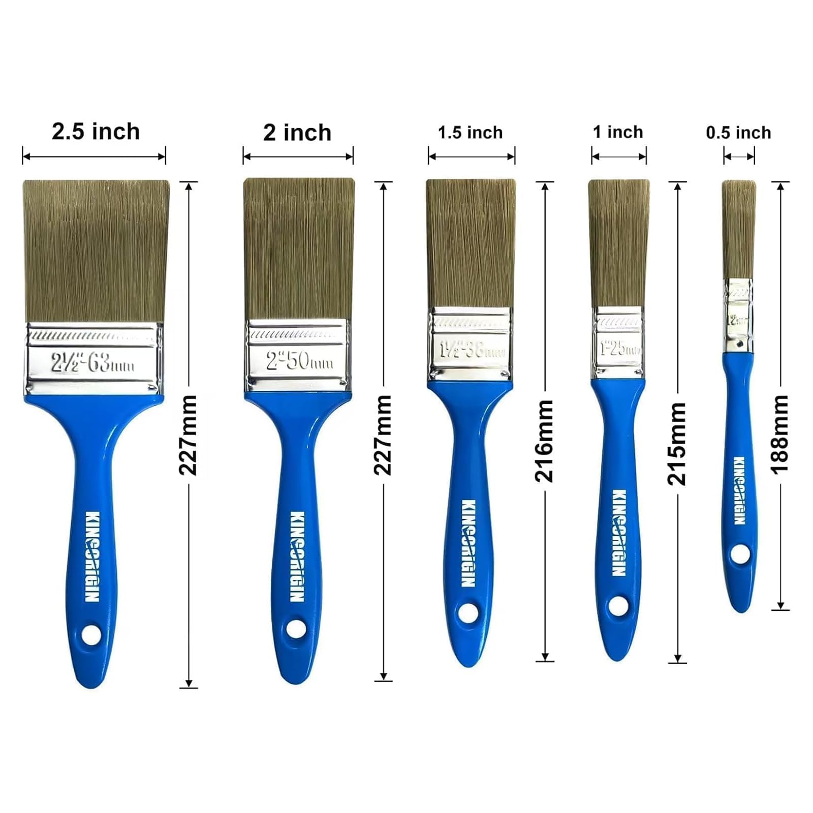 KingOrigin 30-Pack Paint Brush Set - Durable & Versatile -2 KingOrigin 30-Pack Paint Brush Set - Durable & Versatile -2