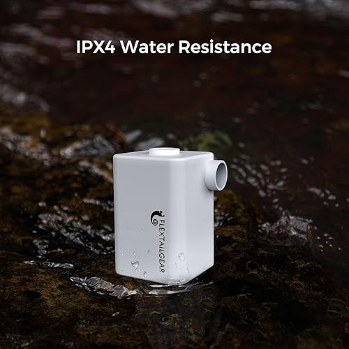 Miniatura 2 de FLEXTAILGEAR - MAX Pump Plus - Bomba de aire portátil con batería de 3600 mAh, recargable por USB, bomba de aire más ligera para inflar rápidamente