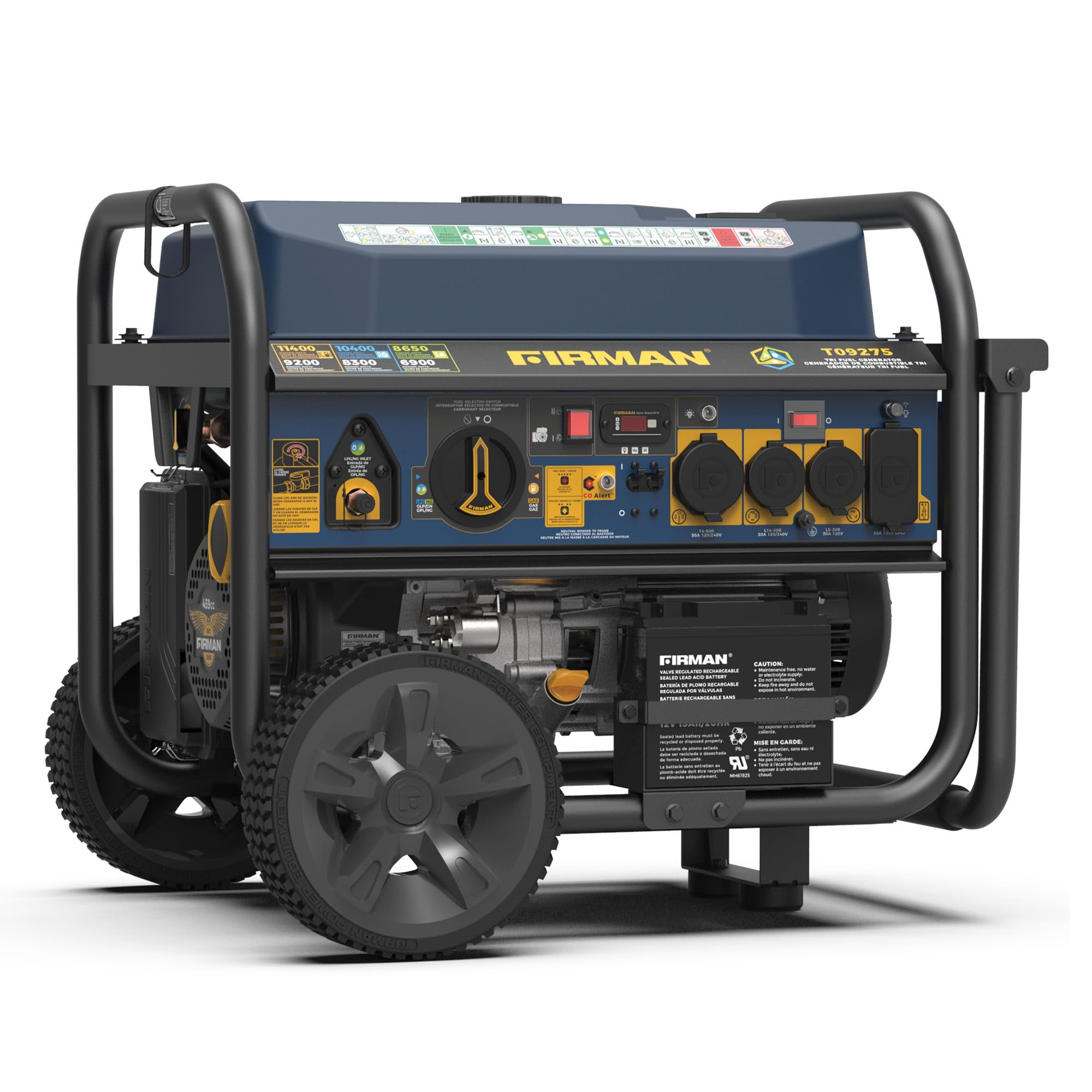 FIRMAN T09275 Tri Fuel Portable Generator